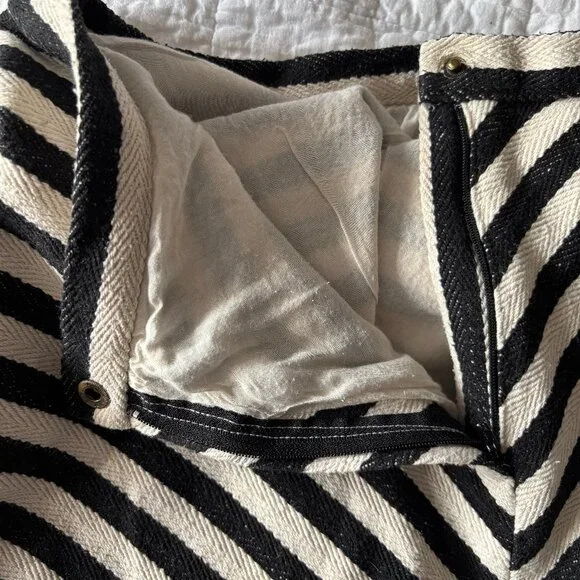 Sz8 Anthro Greylin Woven Chevron Striped Circle Skirt - Picture 6 of 12